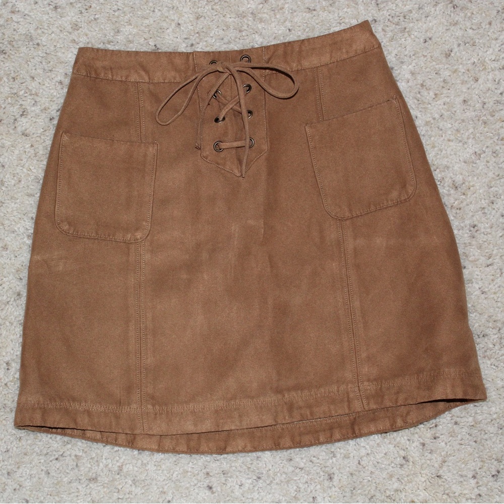 Hollister Brown Mini Skirt